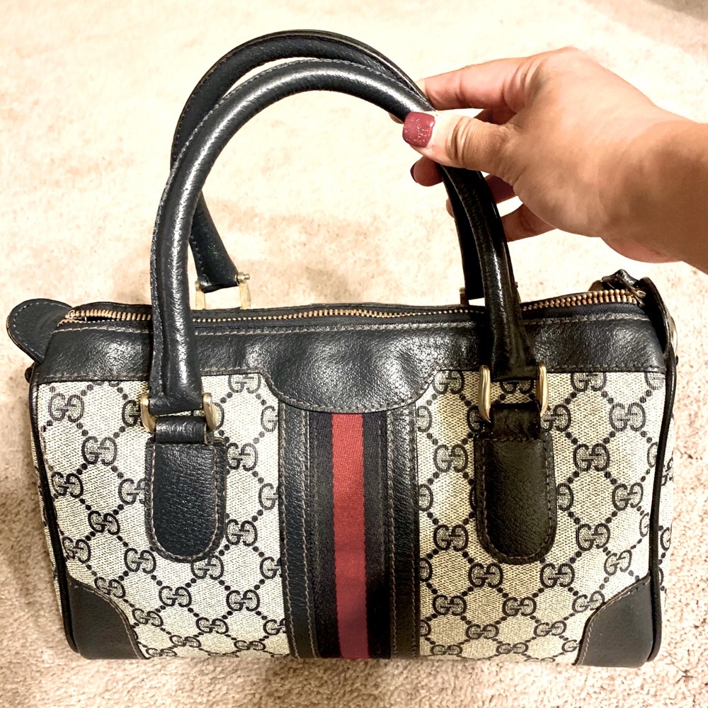 Vintage 70’s Gucci GG Supreme Boston Bag